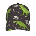 thumbnail image 3 of Disketp Dinosaur Skeleton Print Trucker Hat Men Women - Mesh Baseball SnapBack Cap, 3 of 7