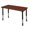 Cherry / Black, variant on Romig Trek 48 x 30 in. Height Adjustable Mobile Classroom Activity Table- Mahogany & Grey Base