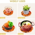 thumbnail image 5 of SKYSONIC Fall Wild Animals Pot Holders Trivets, 2 Pcs Heat Resistant Trivets,Autumn Cute Elements Cotton Thread Weave Mats for Hot Pads Pans Pot Bowl Teapot for Kitchen Decor, 5 of 7