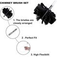 thumbnail image 2 of Chimney Cleaning Brush Kit Pipeline Flue Cleaning Tool for Duct Vent Includes 15 Flexible Rods 1 Brush Head 1 M6 Thread, 2 of 4