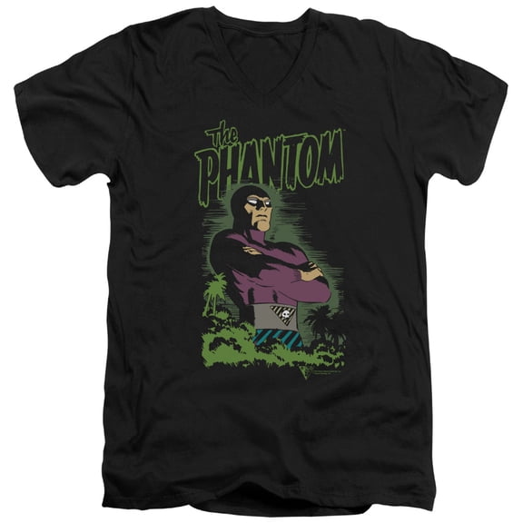 Phantom Jungle Protector S/S Adult V-Neck 30/1 T-Shirt Black