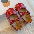 thumbnail image 6 of Viluyesy Girls’ Spring Summer Leather Flat Shoes – Soft Sole Bowknot Pearl Accent Formal Casual Dress Shoes, Breathable Comfortable Design Red Size 13.5, 6 of 8