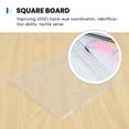 thumbnail image 2 of 4pcs ABC Clear 145x145mm Square Large Pegboards Board for Fuse Bead, 2 of 7