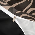 thumbnail image 4 of Homewish Retro Wavy Swirl Twin Duvet Cover,Aesthetic Geometric Twin Bedding,Brown,Black Reversible,2-Piece,1 Duvet Cover and 1 Pillowcase, 4 of 6