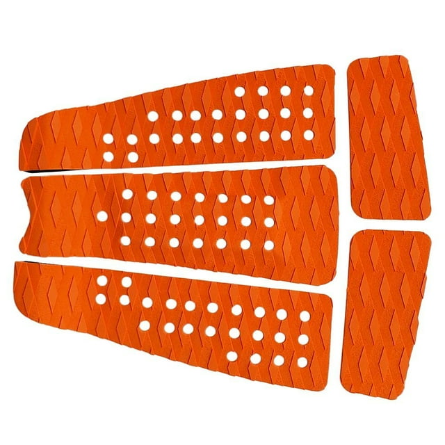 5x Coussinet de Traction de Planche de Surf Adhive Fort pour table, Adhérence, Coussinet de Queue Accessoires - Orange