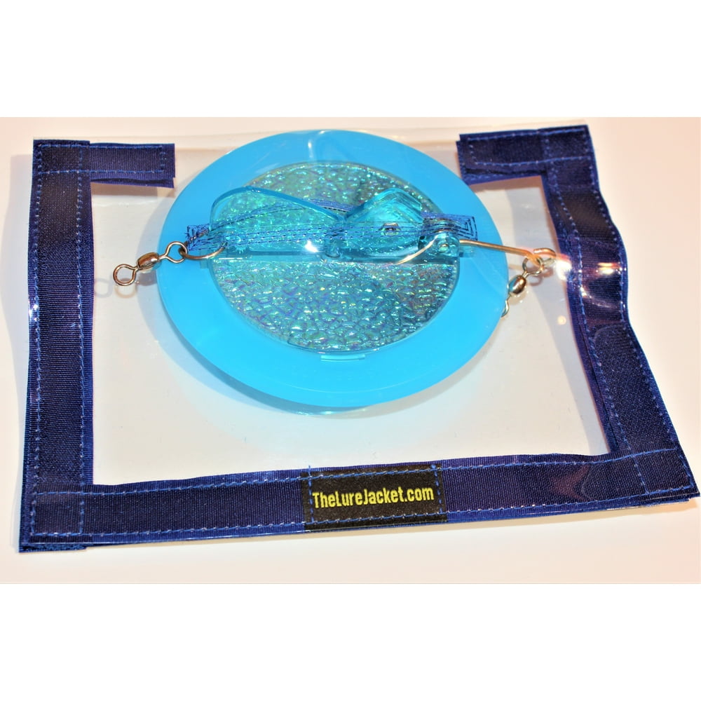 The "Diver Jacket" Secures Dipsy Divers; 2Pack Blue or Black; lure