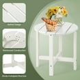 thumbnail image 2 of Gymax 2PCS 18''Adirondack Side Table Weather Resistant HDPE Garden Patio White, 2 of 6