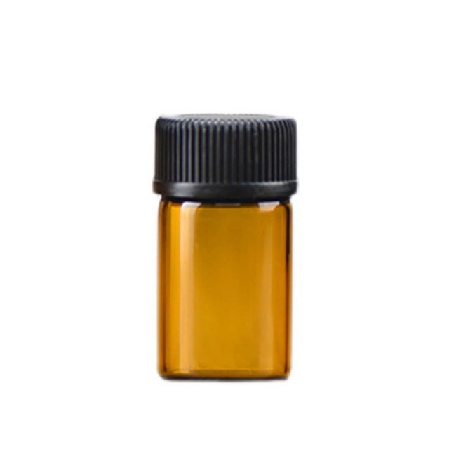 Jumpingount Paquete de 100 botellas de aceite esencial con orificio, recargables, reutilizables, dispensador de viaje de 1-3 ml, botellas de subenvasado de masajeadores Como se muestra 2ml Jumpingount CE014043-03
