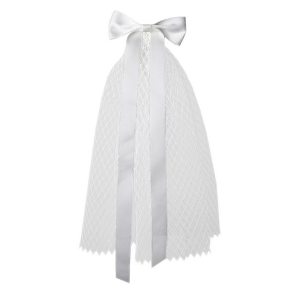 Velo de tul blanco para novia, ideal para bodas y fiestas en capillas. A