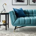 thumbnail image 5 of Modern Contemporary Urban Design Living Room Lounge Club Lobby Sofa, Velvet Fabric, Blue, 5 of 5