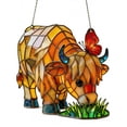 thumbnail image 2 of Cow Butterfly Stained Acrylic Style Window Hanging Farm Ornament For Home Window Garden Farm Decor Gift For Cow Lovers, 2 of 5