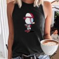 Women's TShirts Women's Baseball Print Sleeveless Vest Summer Three