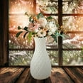 thumbnail image 6 of Large Plastic Vase for Flowers - 8.8 Inch Sturdy Decorative Vase for Home Decor, Wedding Centerpiece, Farmhouse, Office Desk, Shelf Display, Gift for Housewarming, Christmas, Birthday, Anniversary, 6 of 6