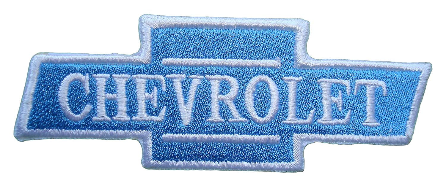 patch toppa emblema brand logo ricamata chevrolet TERMOADESIVA cm 9,8 x 4