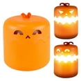 thumbnail image 4 of Sylvtty Portable Halloween Pumpkin Lights with Lanyard LED Battery Operated Collapsible Pumpkin Lantern Mini Outdoor Camping Light for Halloween Decor, 4 of 7