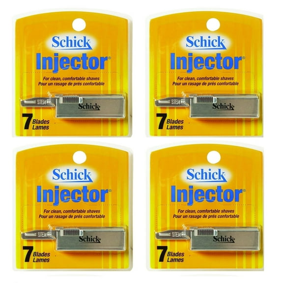 Schick Injector Blades, 7 Ct. Each (Pack of 4)   LA Cross Manicure 74858
