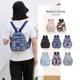 thumbnail image 3 of Mochila para mujer de gran capacidad, estilo floral, mochila de varias capas a la moda, 3 of 6