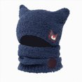 thumbnail image 5 of Beanie Knitted Hats for Toddler Kids 1-3 Years Toddler Soft Solid Cute Hats with Ear Kids Winter Hat, 5 of 5