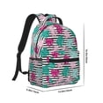 thumbnail image 2 of Yiaed Tropical Leaves Print School Backpack College Backpack Daypacks for Students High School Spacious and Durable Daypack for Work and Travel-One Size, 2 of 6