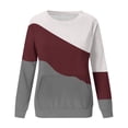 thumbnail image 4 of MeetoTime Sweat-Shirt pour Femmes Mode Automne Manches Longues Col Rond Ample avec Poche, 4 of 5