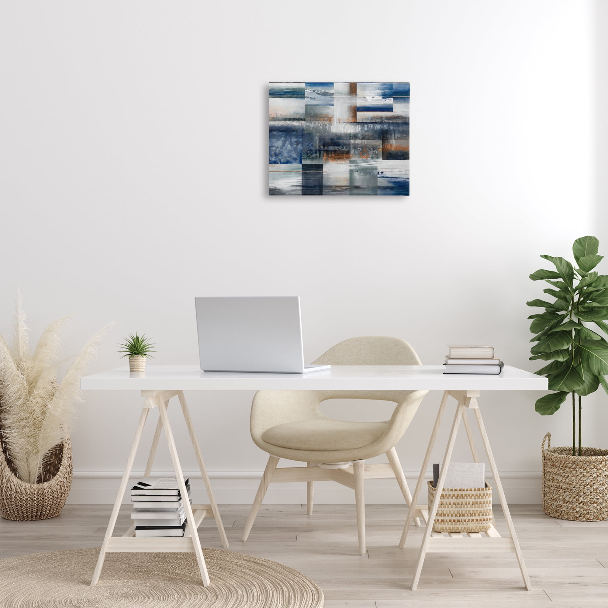 Stupell Industries Nautical & Nature Collage Abstract Painting Gallery Wrapped Canvas Art Print Wall Art, 20 x 16
