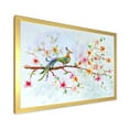 thumbnail image 2 of Designart 'Little Bird Sitting On Blooming Branch' Traditional Framed Art Print, 2 of 4