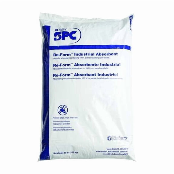 Brady Maintenance Absorbent,30 lb.,Bag RFGRANULAR-SGL