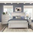 thumbnail image 1 of Classic White Finish Queen Bed Chest Nightstand Set 3pc Bedroom Furniture, 1 of 7