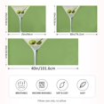 thumbnail image 2 of Yayeee Pillowcase King Size Set of 2 Satin Wrinkle Resistant Pillow Case, Green Martini Glass, 2 of 7