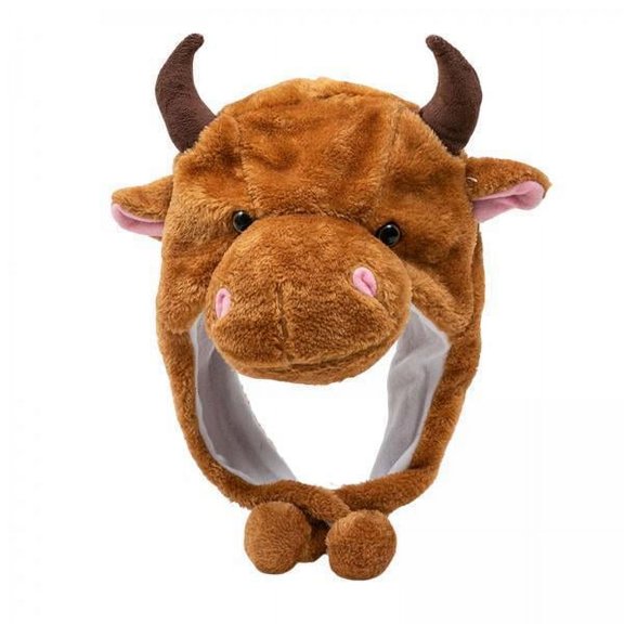 3x Gorro de invierno Strade Fareast Limited para Adultos y niños Disfraz de Animal marrón 31 cm x 25 cm