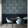 thumbnail image 2 of NextWall  Bird Ogee Peel and Stick Wallpaper 20.5 in. W x 18 ft. L - Navy & Sky Blue, 2 of 8
