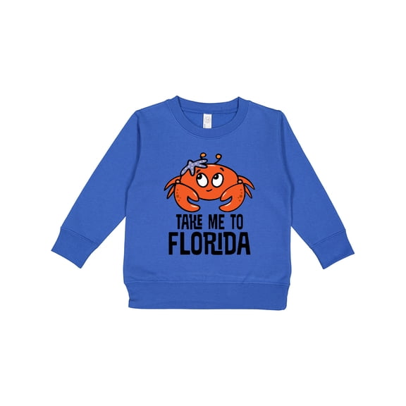 Inktastic Florida Vacation Cute Beach Crab Toddler Sweatshirt