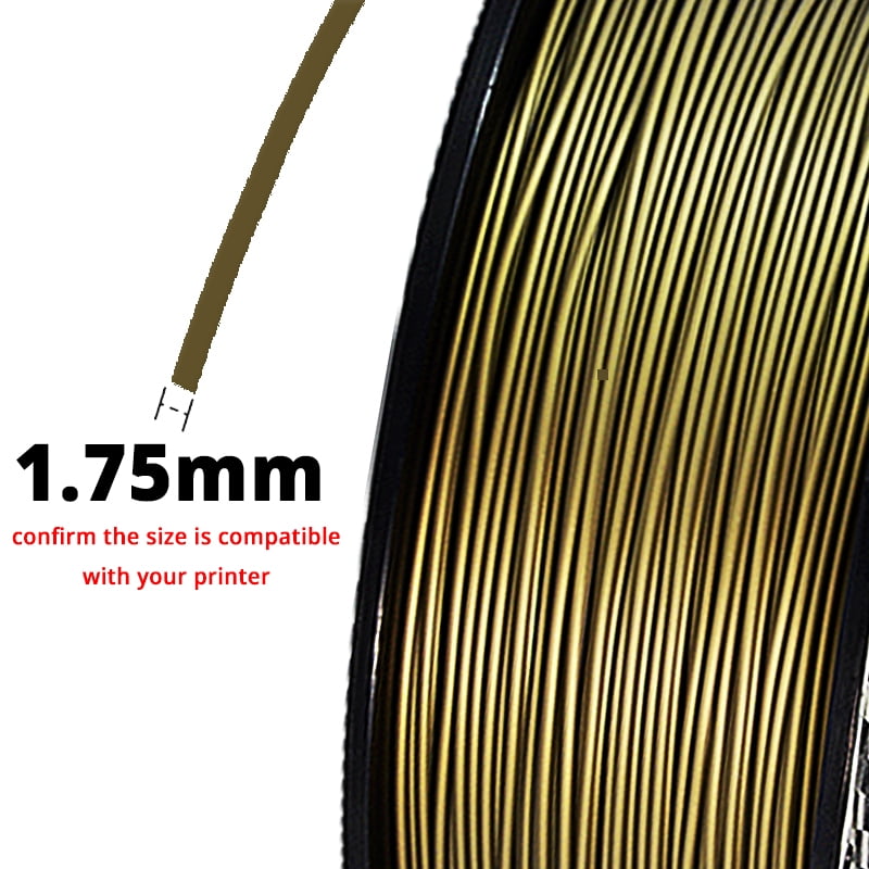 Bronze Color PLA 3D Printer Filament 1.75mm 1KG 3D Printing Materials Supplies