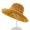 Yellow, variant on SPRING PARK Summer Women Sun Hat Wide Fold Up Brim Bucket Cap UV Protection Beach Wear