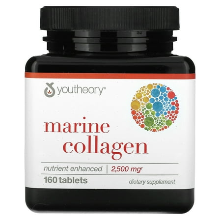 Youtheory Marine Collagen Enhanced Formula - 160 Tablets
