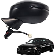 Left Driver Side Mirror for 2022-2024 Honda Civic Power Power Heated Lamp BSM Door Mirror for 2022 2023 2024 2024 Honda Civic Accessory, Black