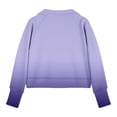 thumbnail image 5 of Bnwani Sweatshirt for Girls Zip Mock Neck Long Sleeve Half Zip Crop Fleece Sweatshirt Gradient Pullover, 5 of 5