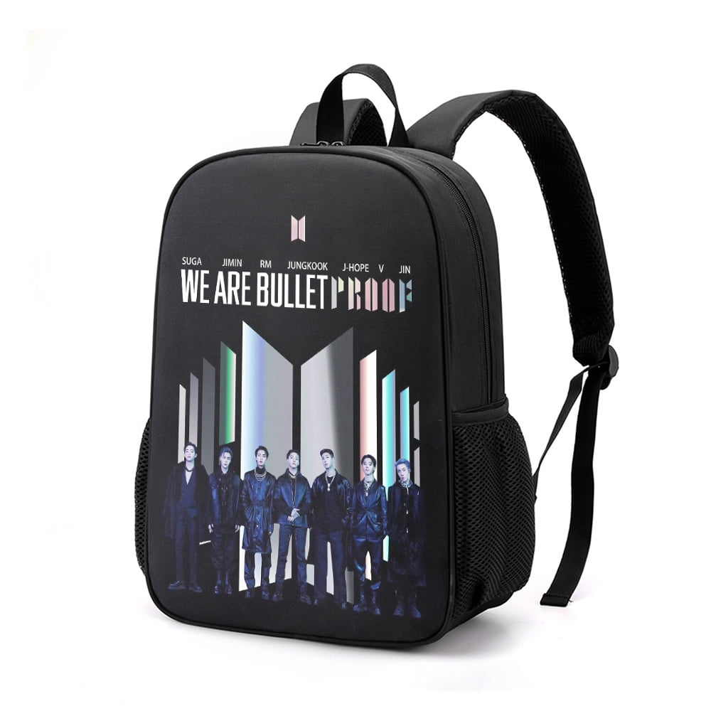 K-pop BTS Backpack Love Yourself Student Schoolbag Jimin Suga Jin Taehyung V  Jungkook Travel Bag For Boys Girls Teenagers, Purple-style, 42x12.5x29cm :  : Fashion