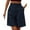 Navy, variant on Tiqkatyck Womens Shorts Clearance, Womens Casual Shorts Elastic Waist Wide Leg Shorts Summer Knee Length Shorts with Pockets Workout Shorts Women Biker Shorts Women Black L