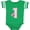 Football Green and White, variant on Pink Ladybug 1st Birthday Girls Baby Bodysuit