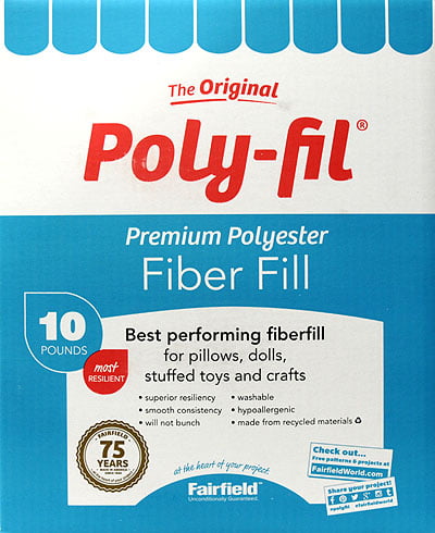 20-Pound Poly-Fil Stuffing For Pillow Toys bean Bag Sofa Premium Polyester  Fiber