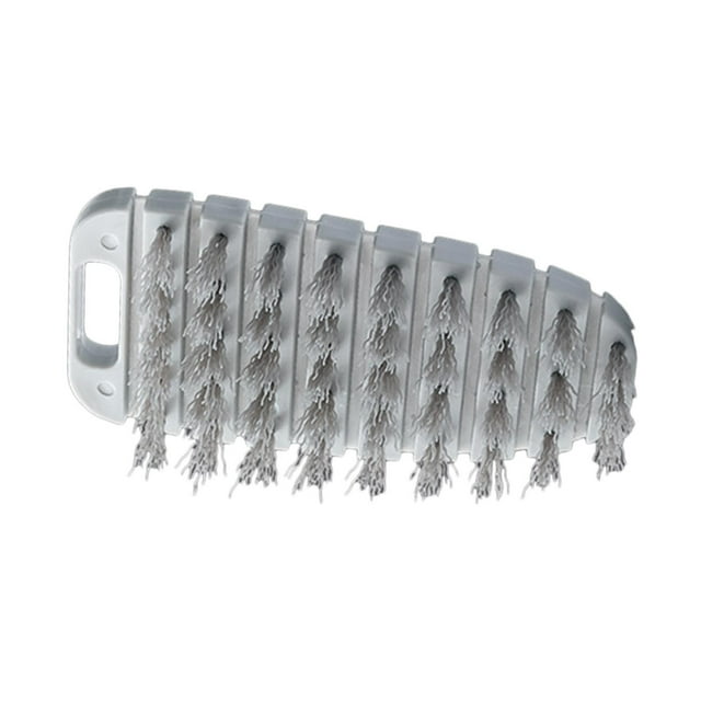 Cepillos para fregar verduras, cepillos para platos, cepillos de cocina flexibles, herramientas de limpieza de ranuras. gris