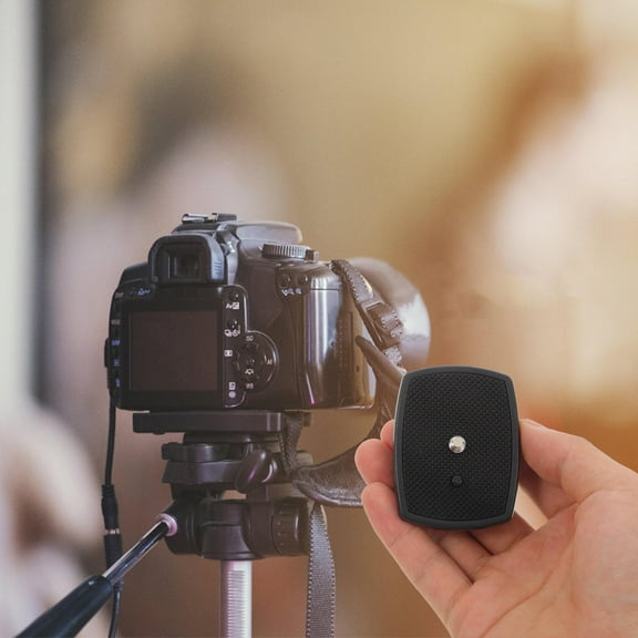 WHAMVOX 2 Pcs Gimbal Quick Release Plate Tripod Attachment Camera Black