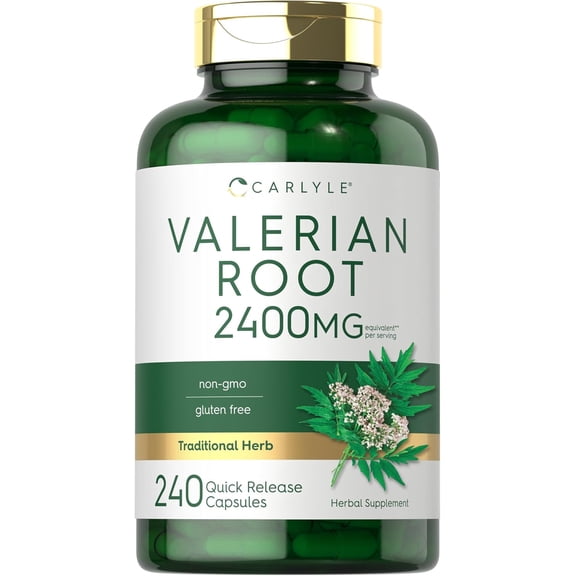 Valerian Root Blend | 2400mg | 240 Capsules | by Carlyle