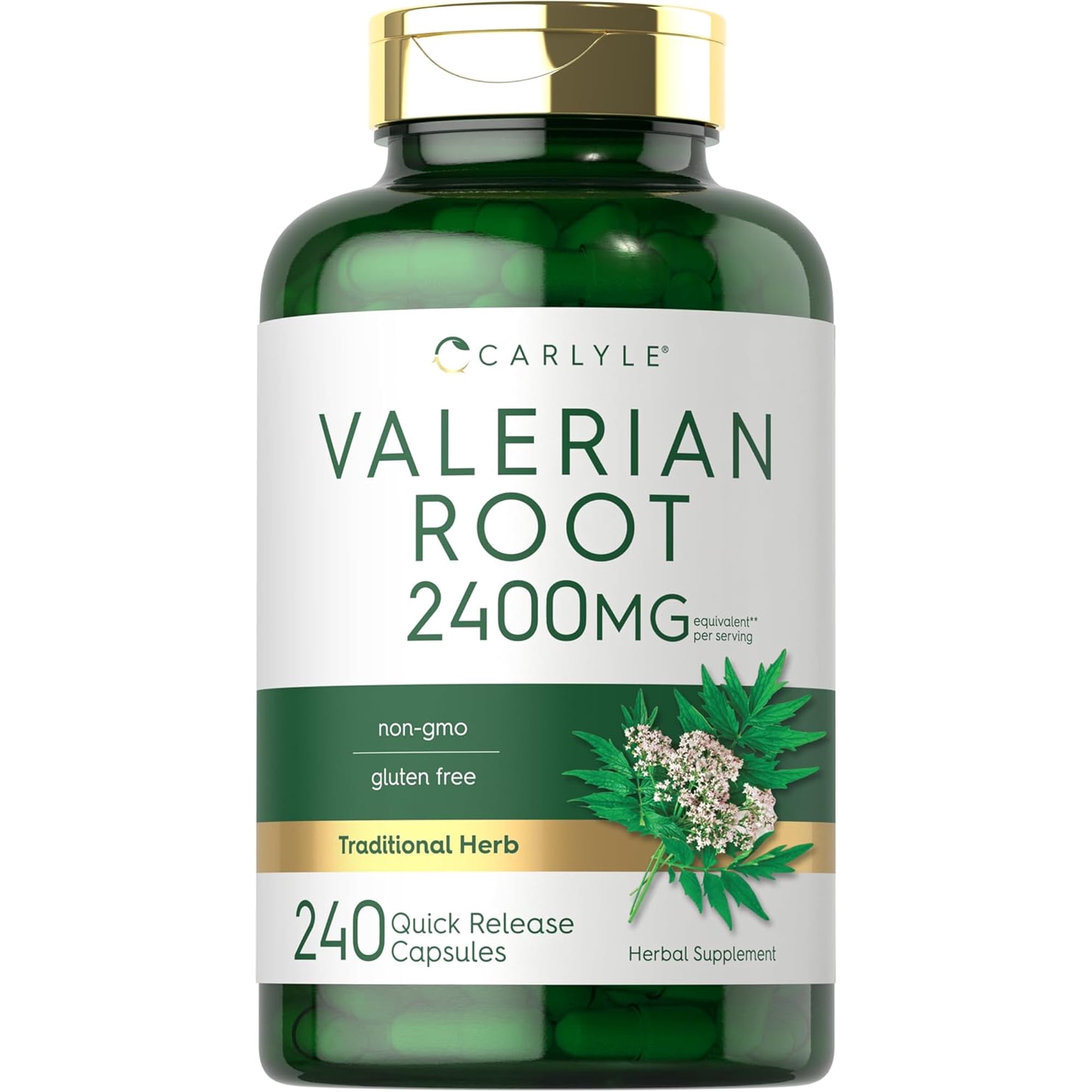 Valerian Root Blend | 2400mg | 240 Capsules | by Carlyle