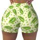 thumbnail image 2 of Fotbe Green Peas Shorts Sin Costuras – Shorts Deportivos de Cintura Alta para Mujer, Elásticos para Gimnasio, Yoga, Running o Ciclismo-Large, 2 of 8