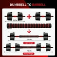 thumbnail image 3 of Adjustable-Dumbbells-Sets, 44lbs Free Weights-Dumbbells Set of 2 Convertible To Barbell A Pair of Lightweight for Home Gym,Women and Men Equipment, 3 of 7