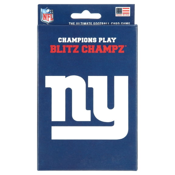 Blitz Champz New York Giants Card Game, Family Game for Adults & Kids, Easy-To-Learn Party Game