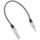 thumbnail image 1 of Cable convertidor de audio de 6,35 hembra a 3,5 macho (plateado), 1 of 6