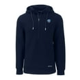 thumbnail image 2 of Men's Cutter & Buck  Navy North Carolina Tar Heels Alumni Logo Roam Eco Recycled Half-Zip Pullover Hoodie, 2 of 3